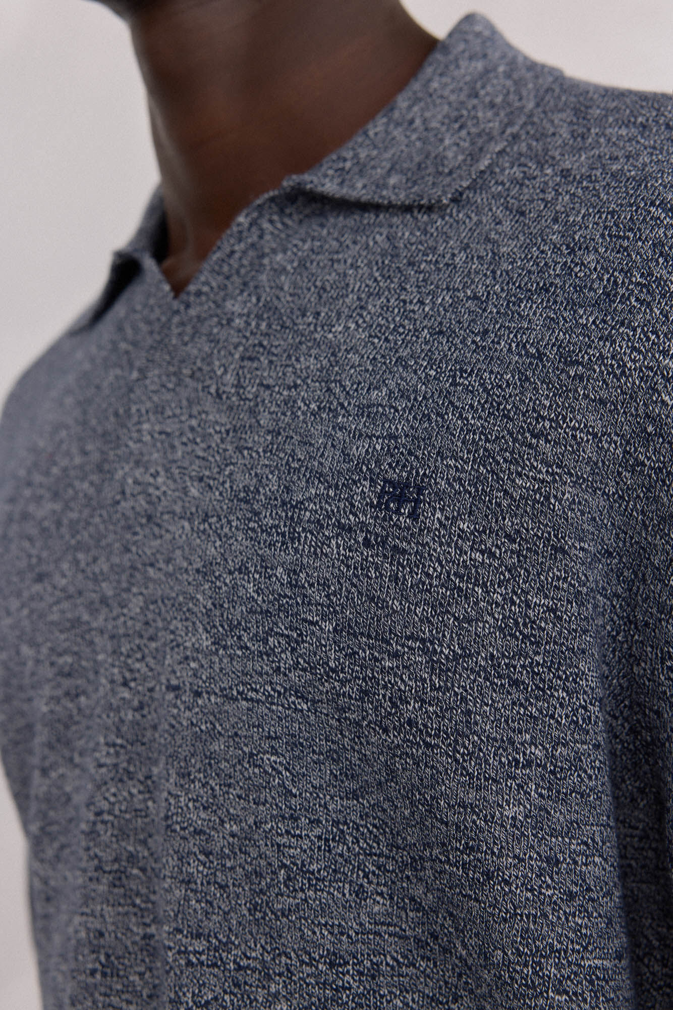 Pedro del Hierro plain twisted polo necklace Blue