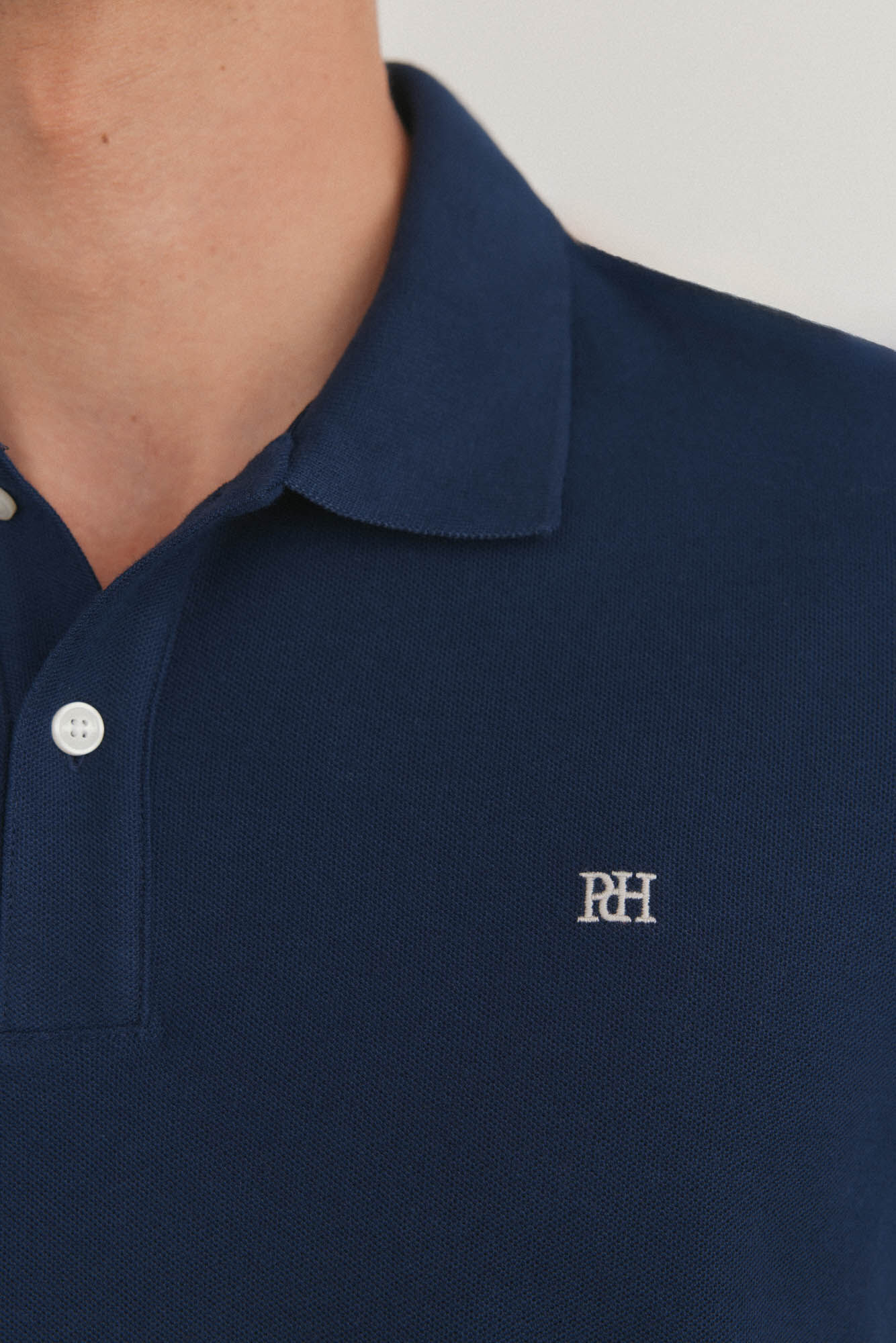 Pedro del Hierro Polo b&aacute;sico slim Azul