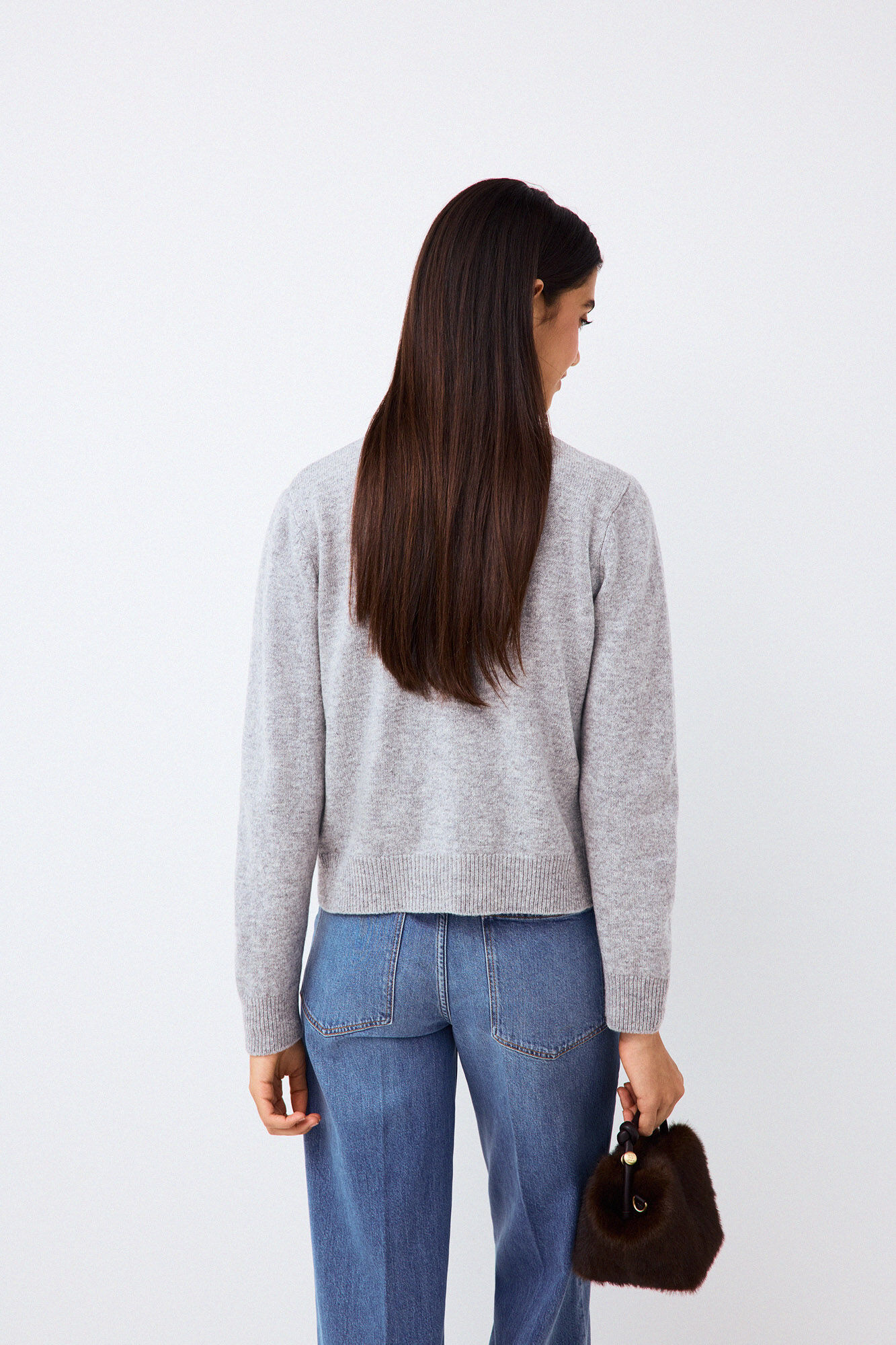Pedro del Hierro Diamond wool jacket Grey