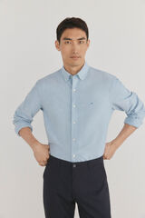 Pedro del Hierro Iconic plain oxford shirt Turquoise