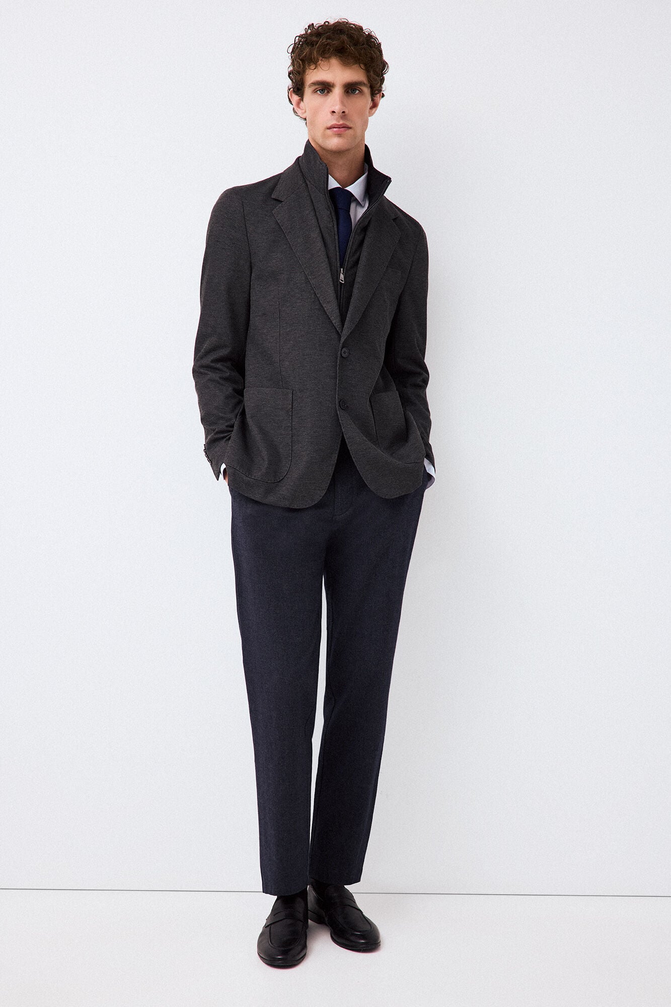 Pedro del Hierro Knit jacket with removable lining