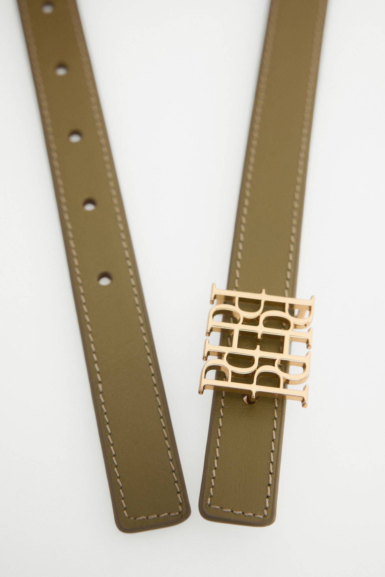 Pedro del Hierro Reversible leather belt Beige