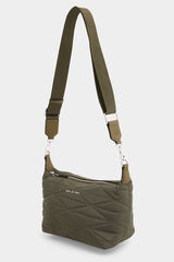 Pedro del Hierro Nylon puffer crossbody Green