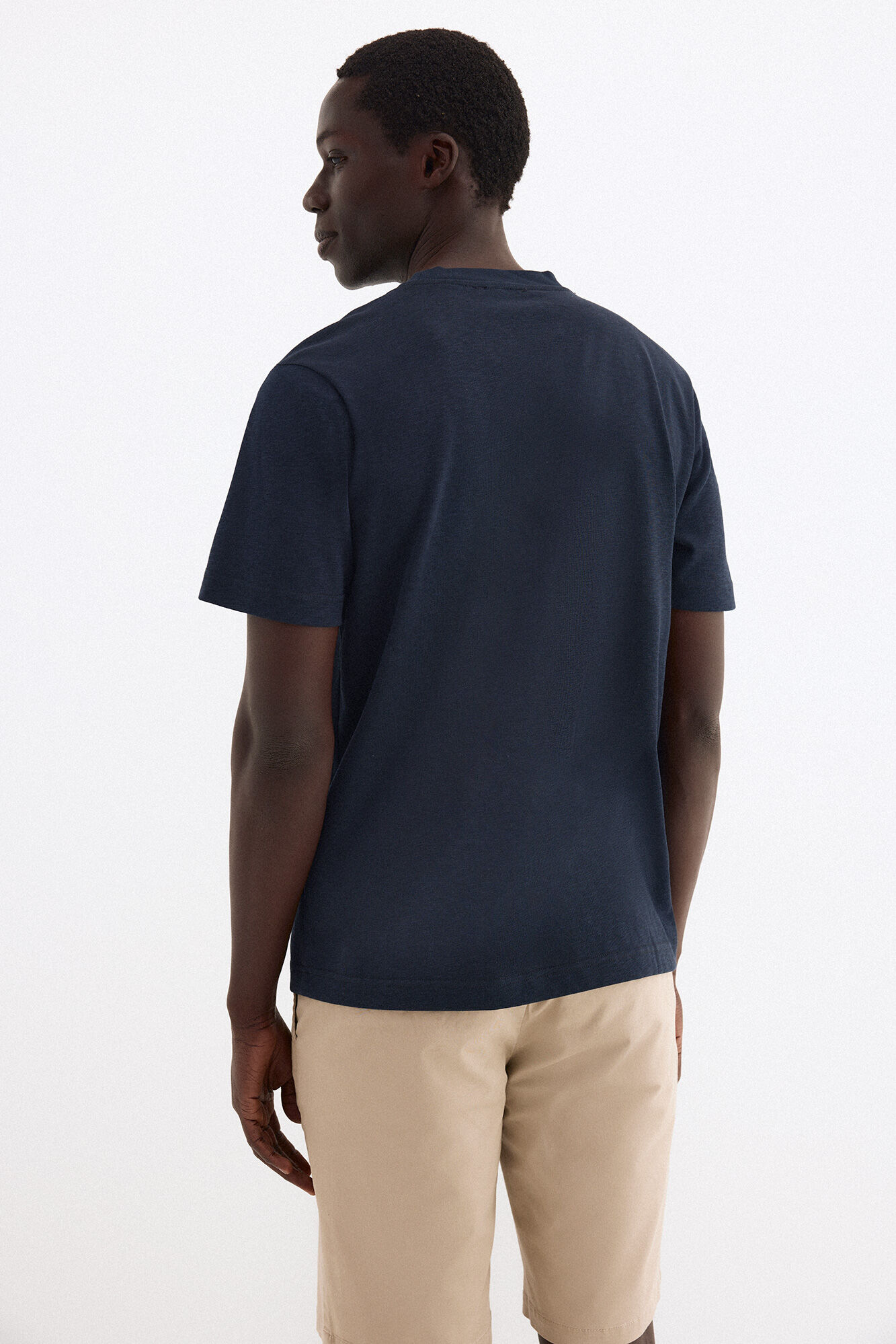 Pedro del Hierro Plain T-shirt Blue