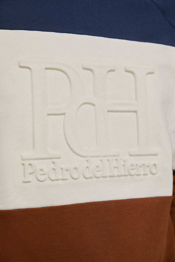 Pedro del Hierro Sweatshirt blocos logo Marrom