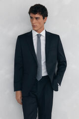 Pedro del Hierro Smooth tailored bi-stretch blazer Grey