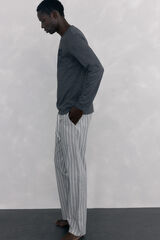 Pedro del Hierro Jersey-knit and cloth pyjama set Grey