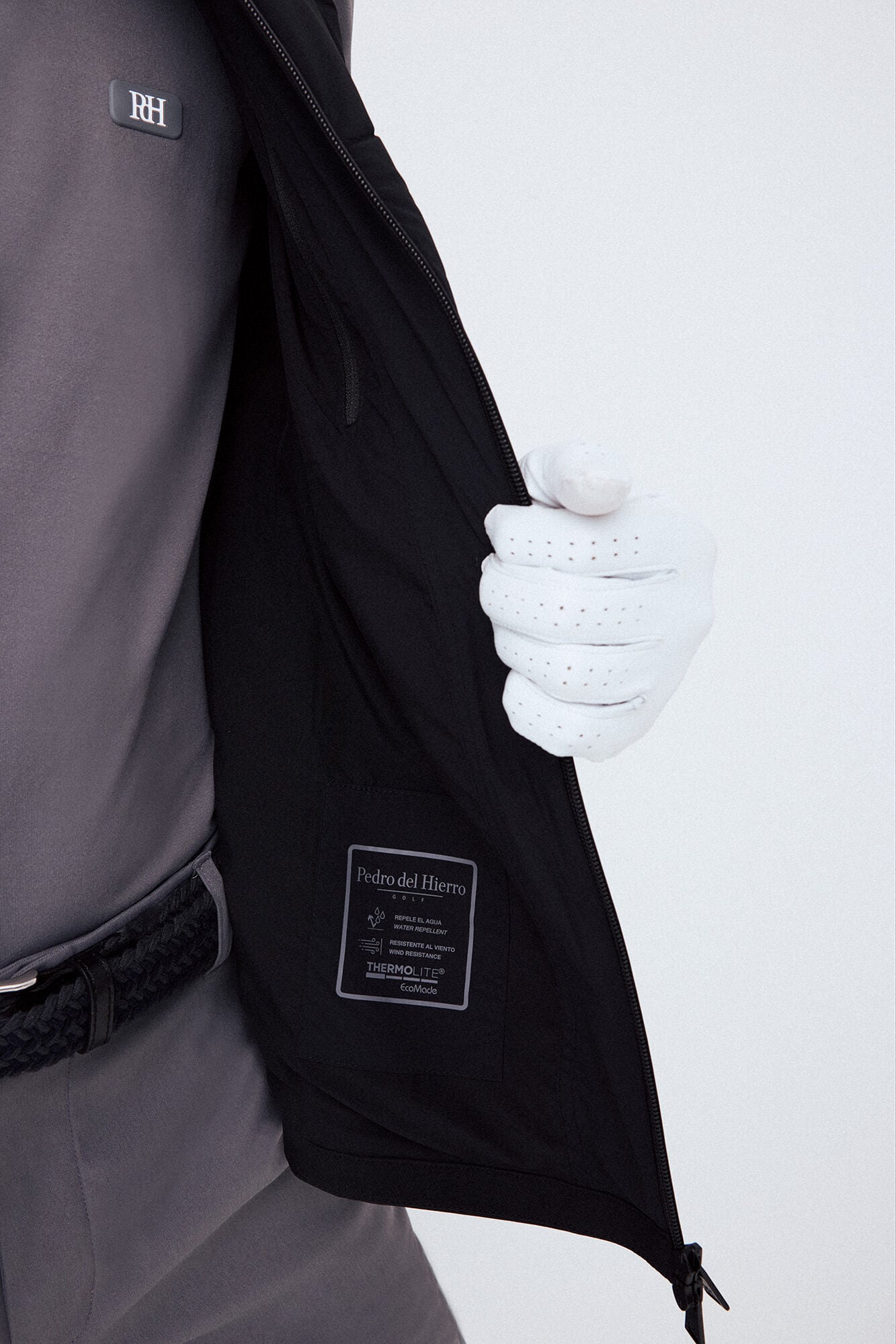 Pedro del Hierro Puffer gilet Golf Black