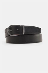Pedro del Hierro Reversible leather dress belt Black