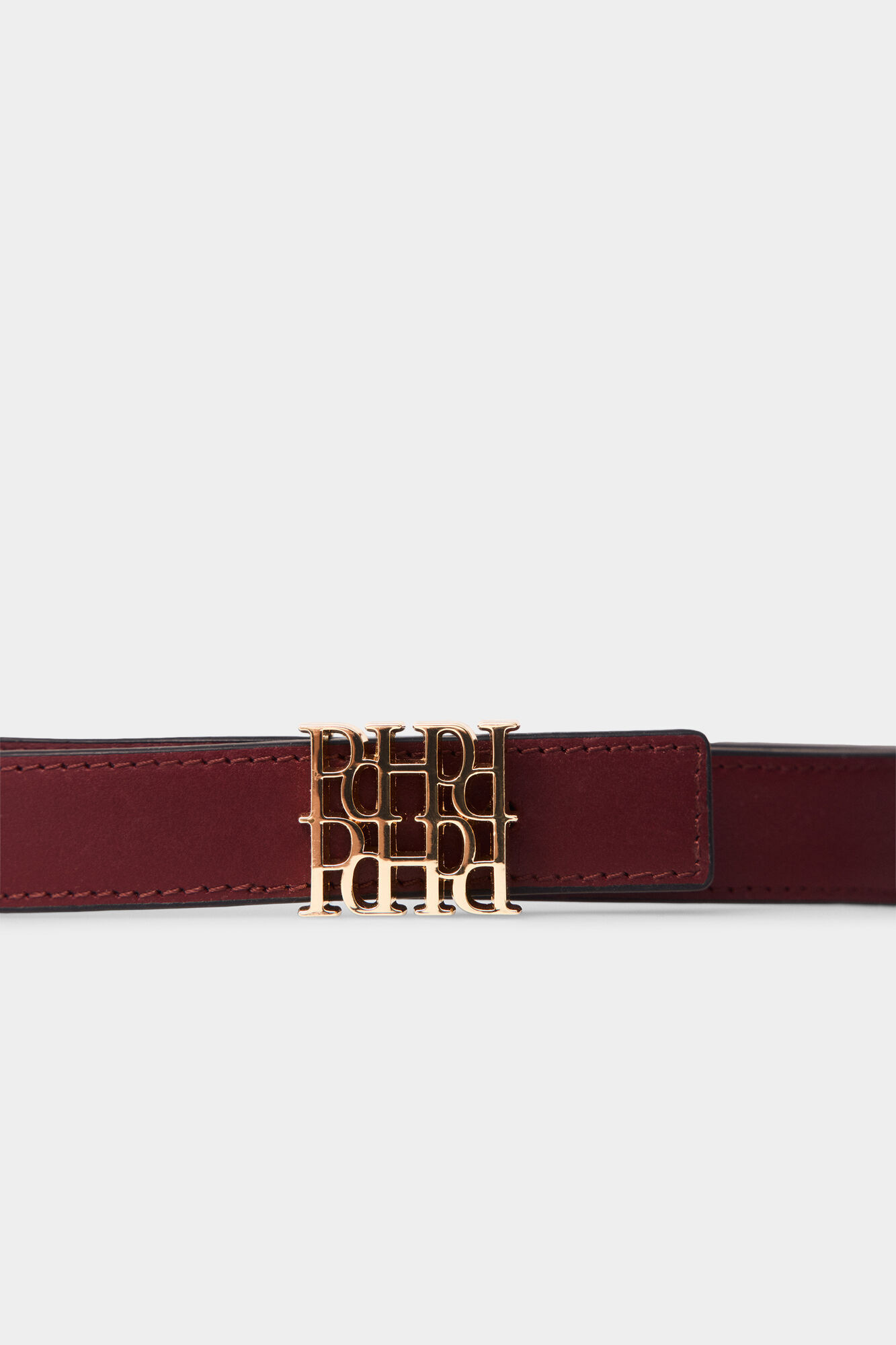 Pedro del Hierro Classic logo belt PdH Burgundy