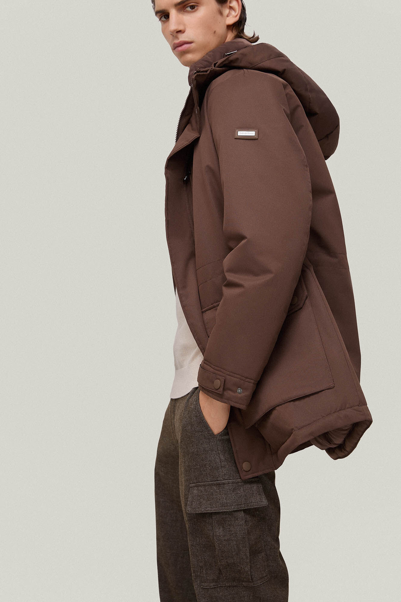 Pedro del Hierro Parka larga Marrom