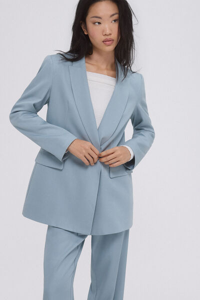 Pedro del Hierro Blazer traje doble cruce Azul