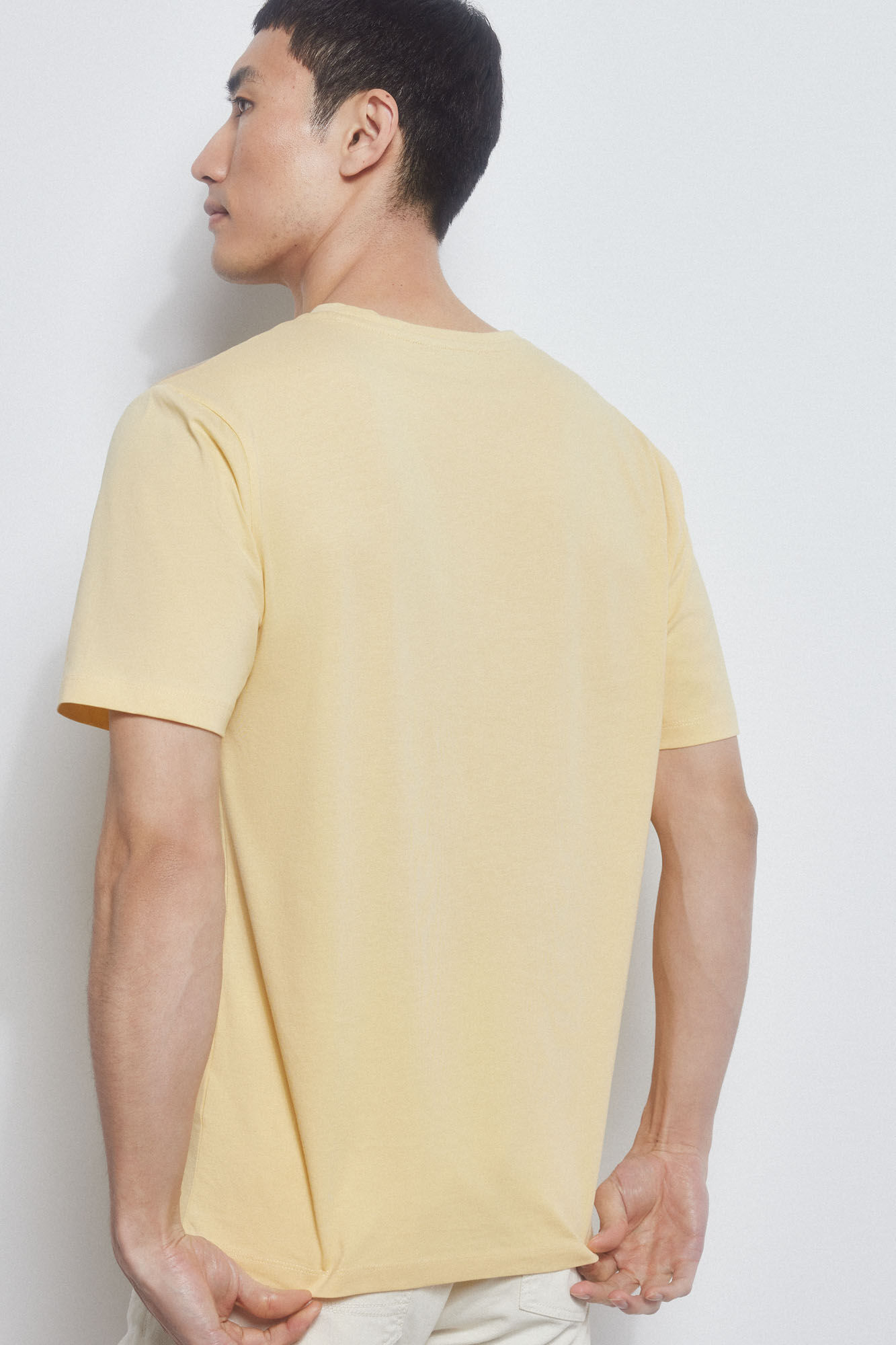 Pedro del Hierro Colour block T-shirt Beige