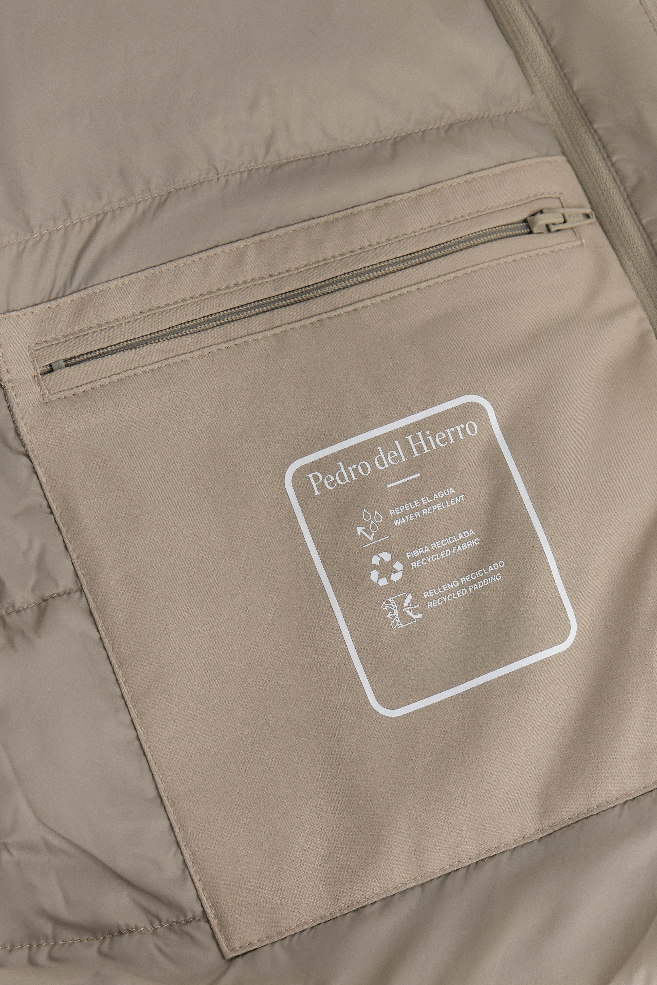 Pedro del Hierro Jacket with removable lining Beige