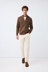 Pedro del Hierro Colour slim fit 5 pocket trousers Beige