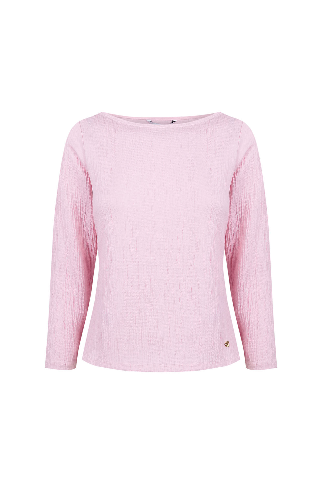 Pedro del Hierro Crinkled boat neck top Pink