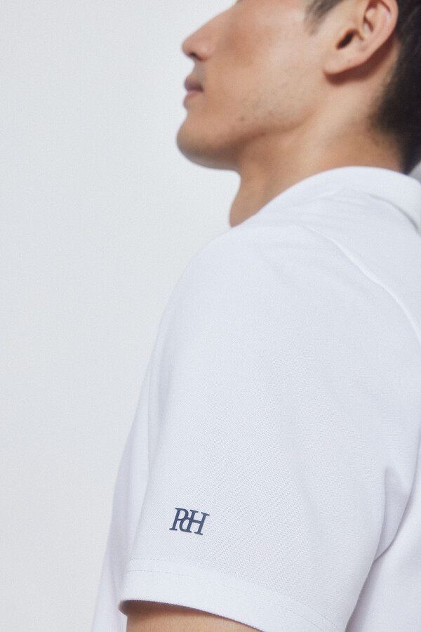 Pedro del Hierro Plain sports polo shirt White