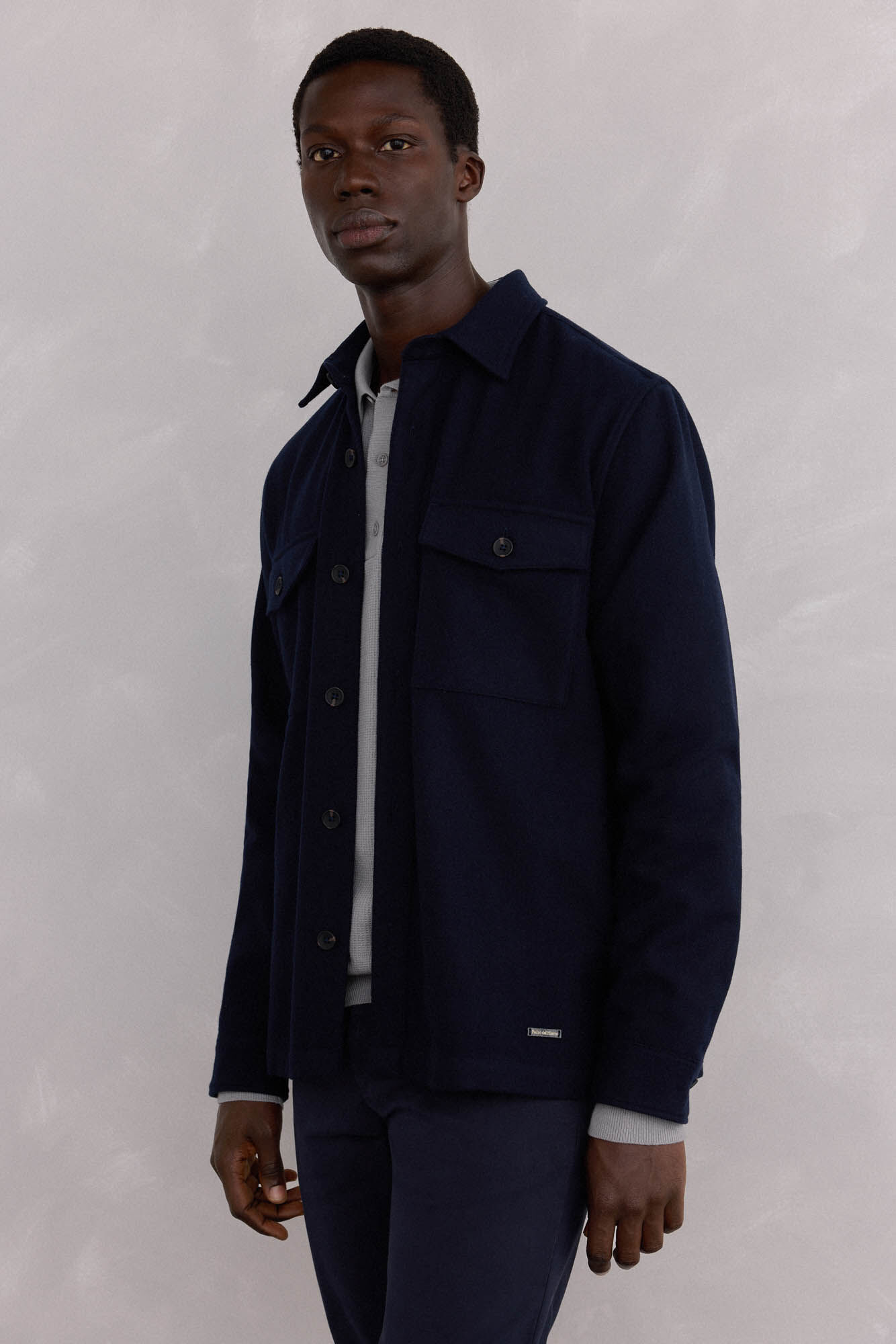 Pedro del Hierro Plain wool overshirt