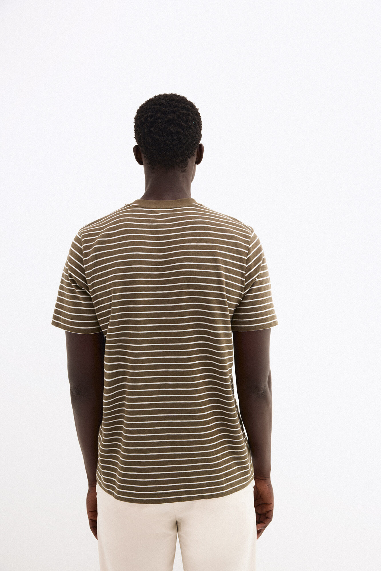 Pedro del Hierro Striped T-shirt Green
