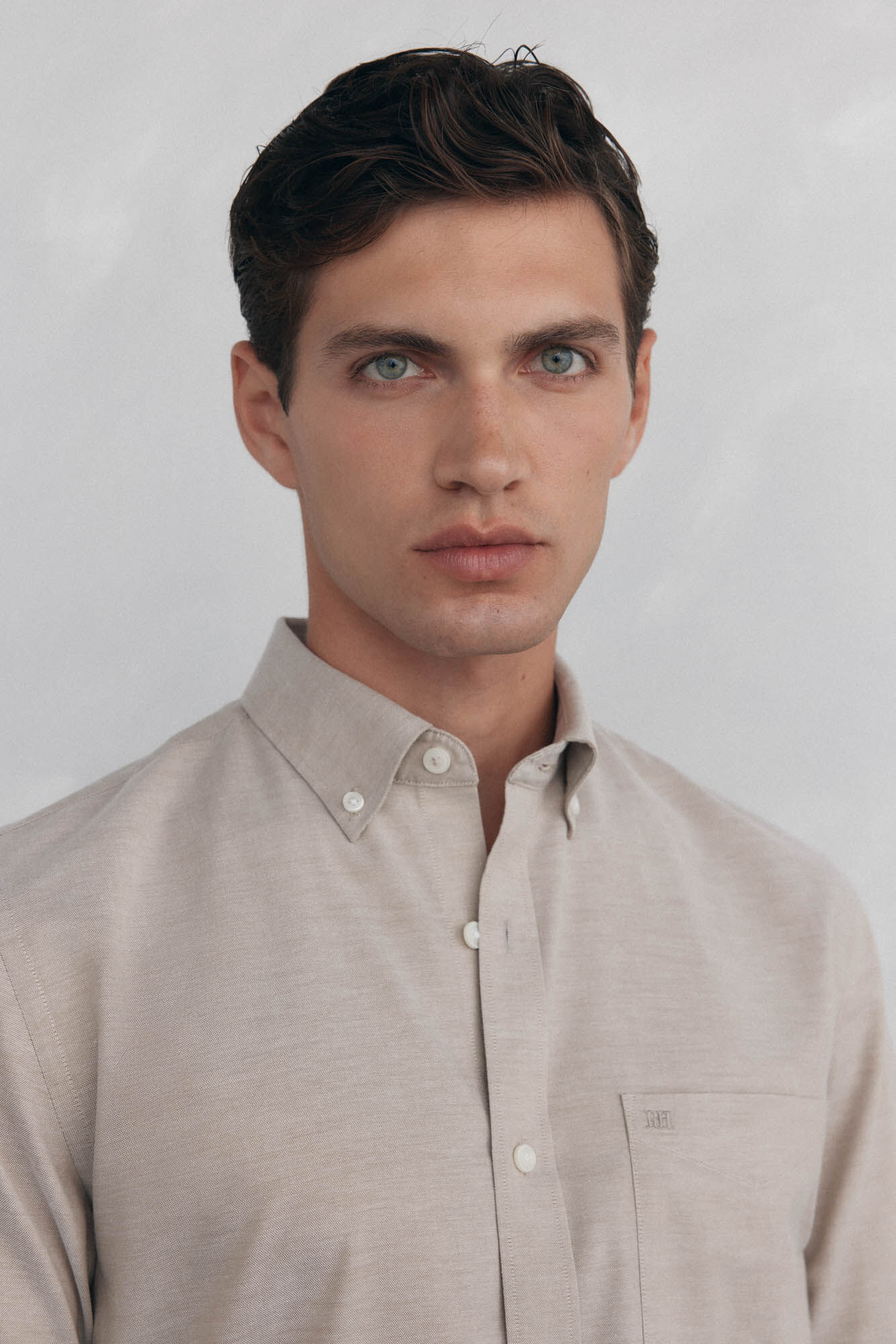 Pedro del Hierro Plain non-iron Oxford shirt