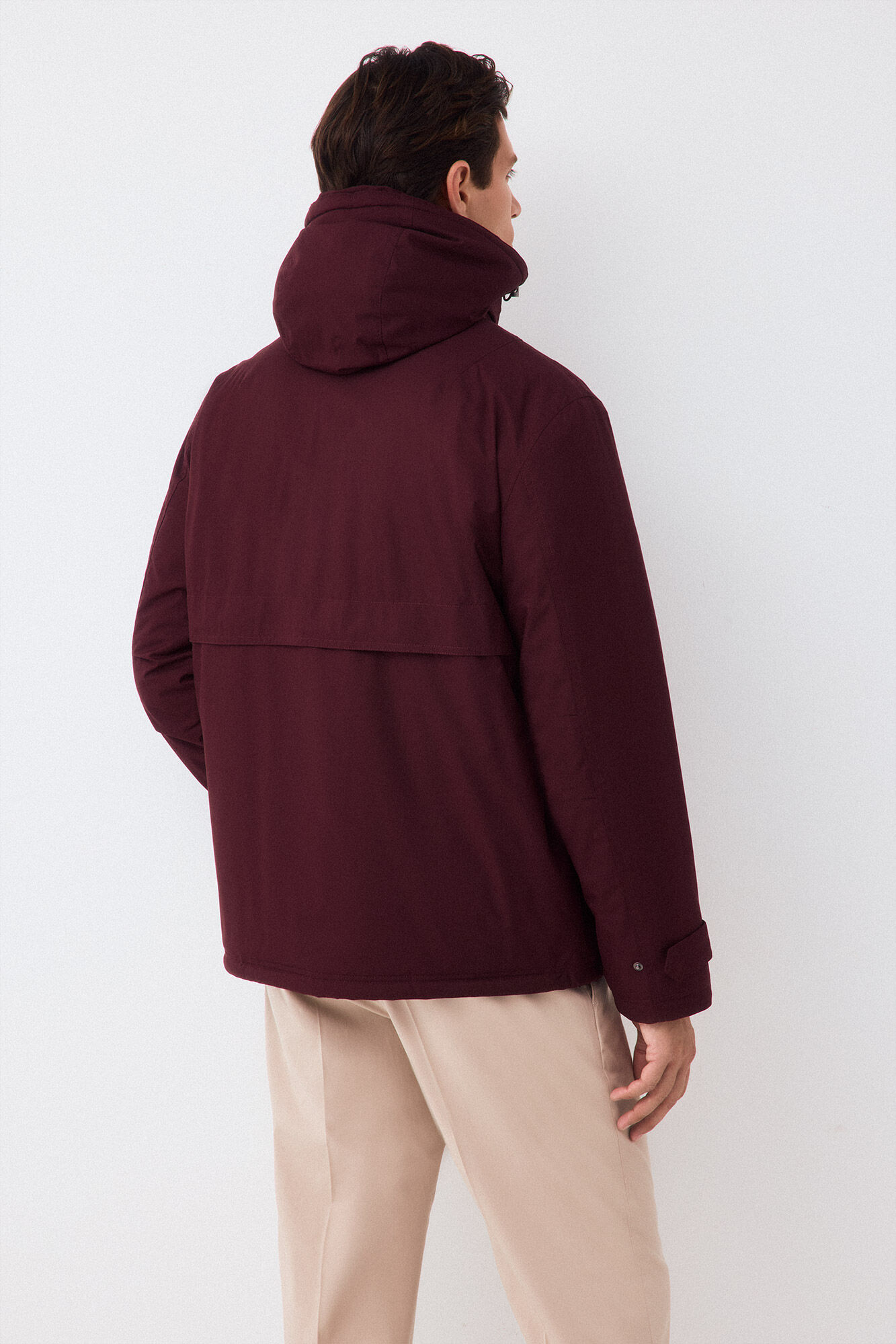 Pedro del Hierro Four-pocket field jacket Burgundy