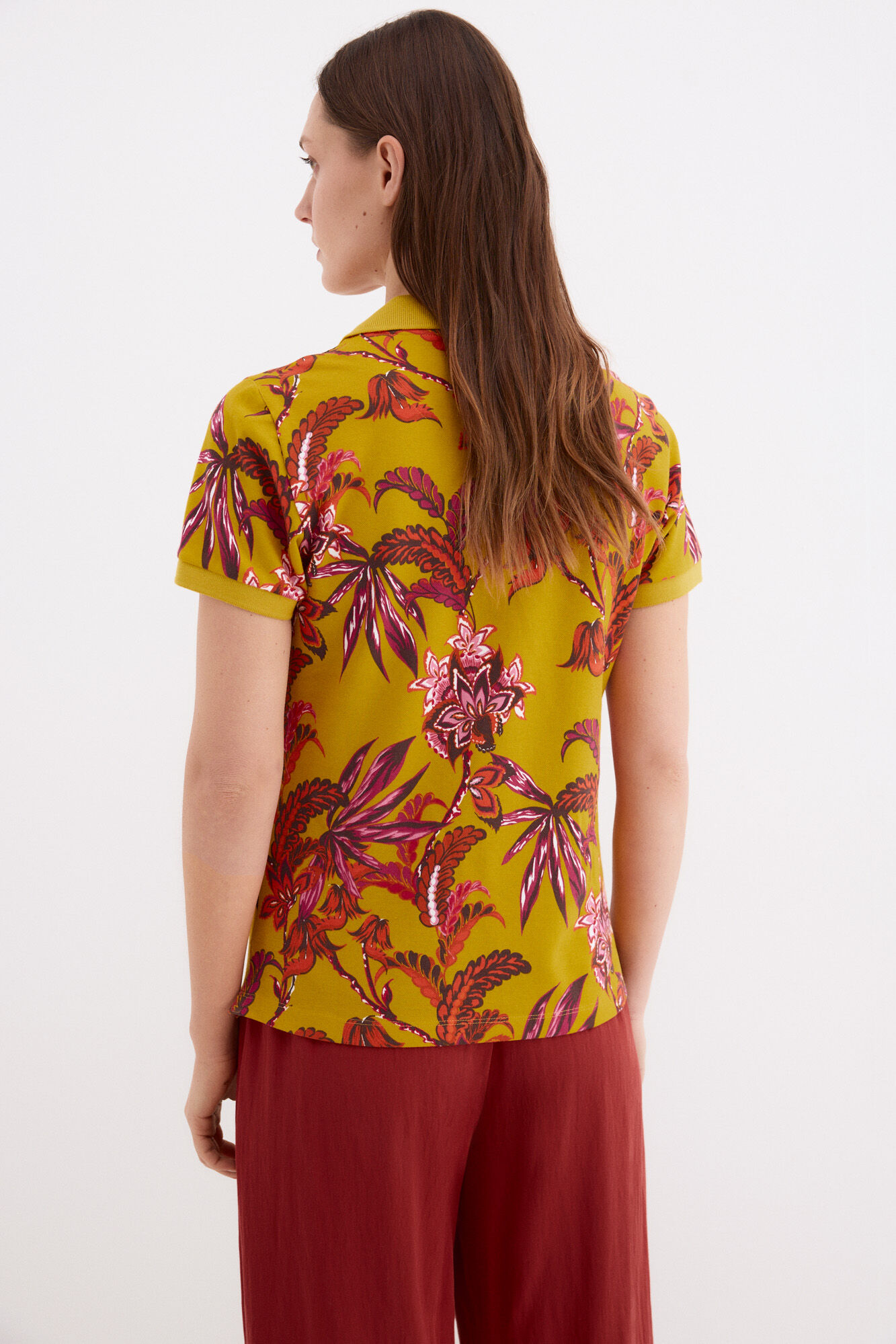 Pedro del Hierro Printed short sleeve polo shirt