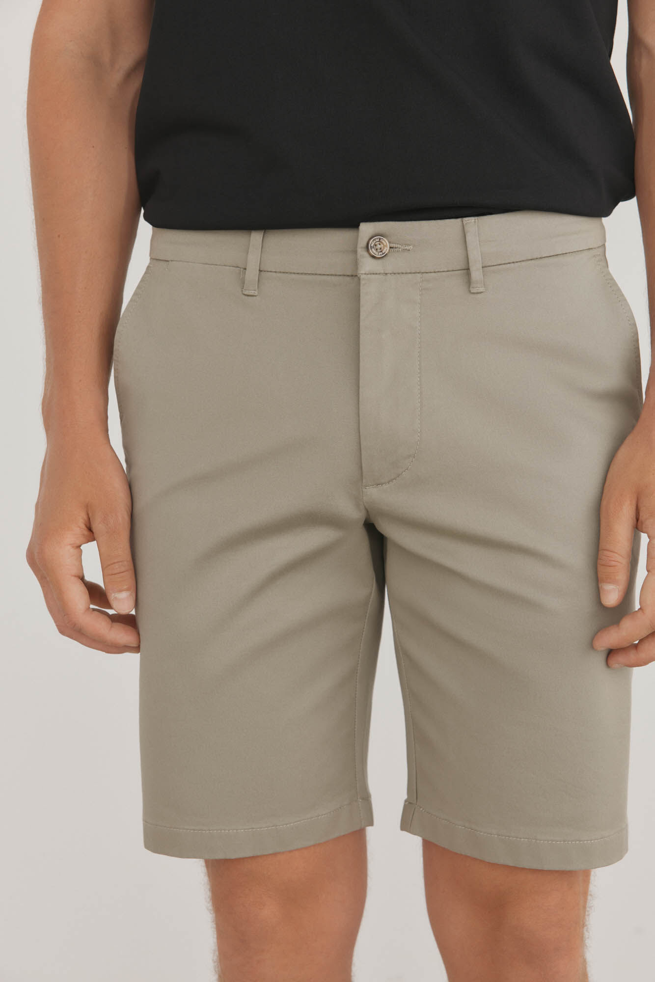 Pedro del Hierro Premium Flex chino-style Bermuda shorts  Green