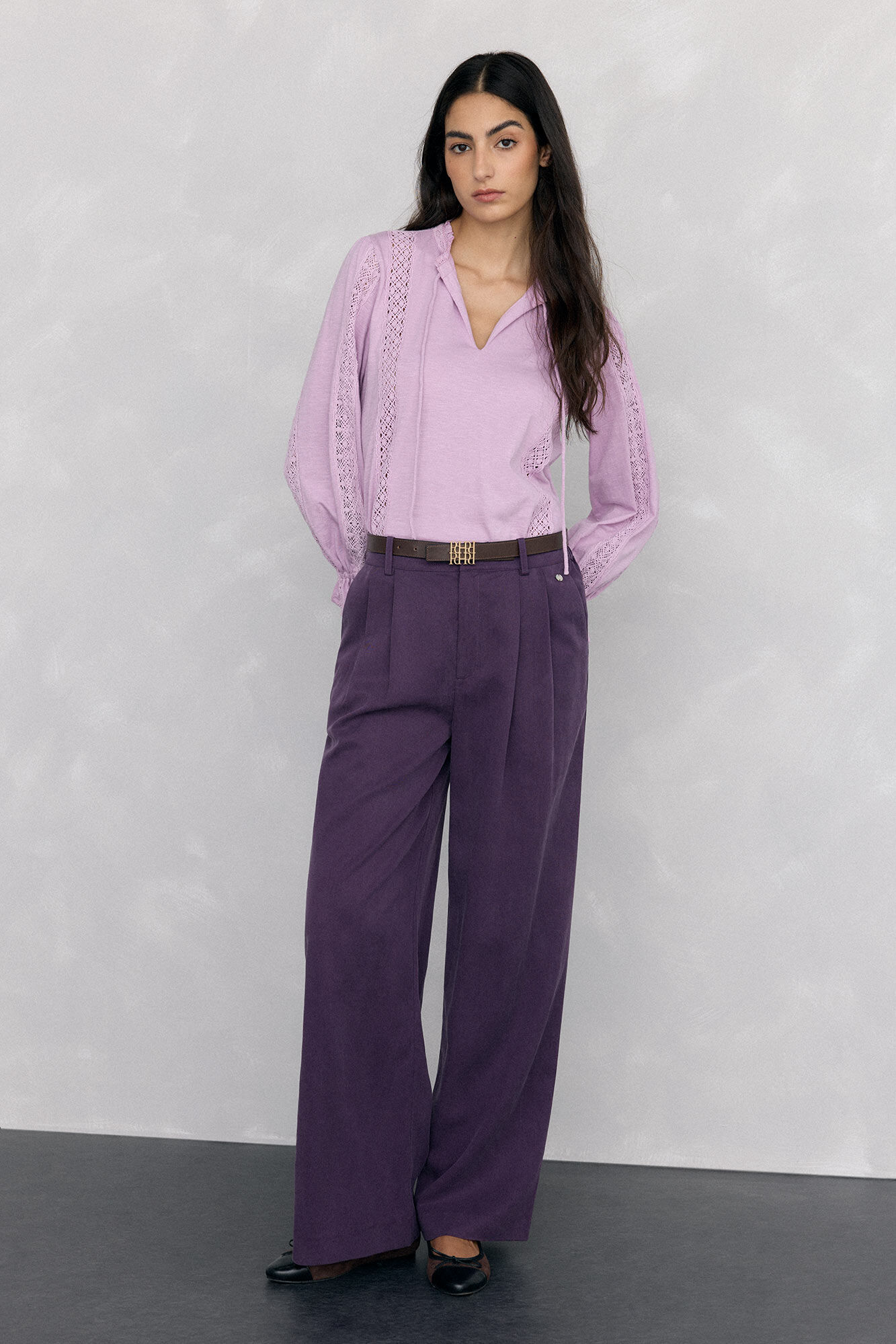 Pedro del Hierro Camiseta com la&ccedil;o