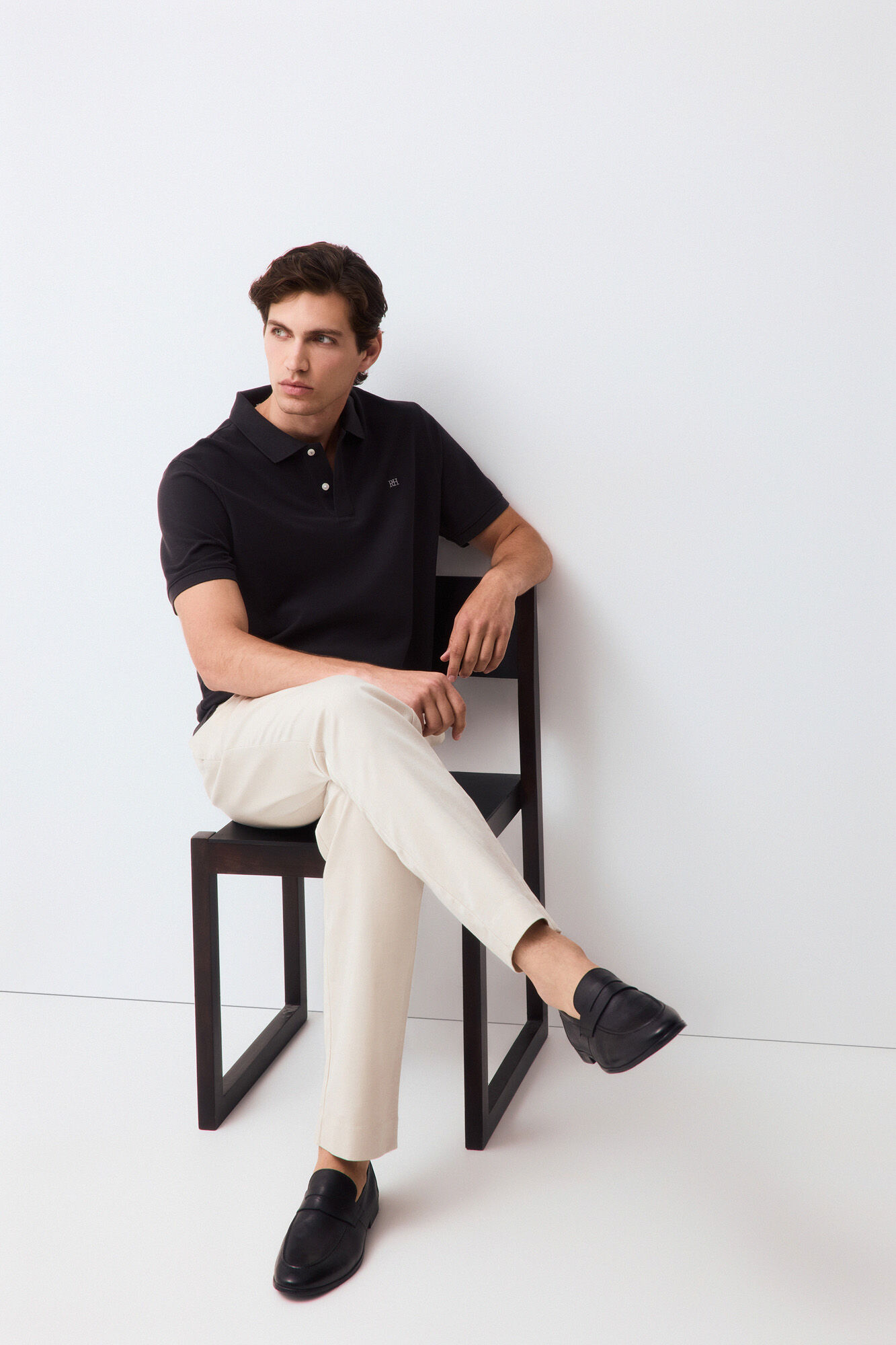 Pedro del Hierro Piqu&eacute; basic polo shirt Grey