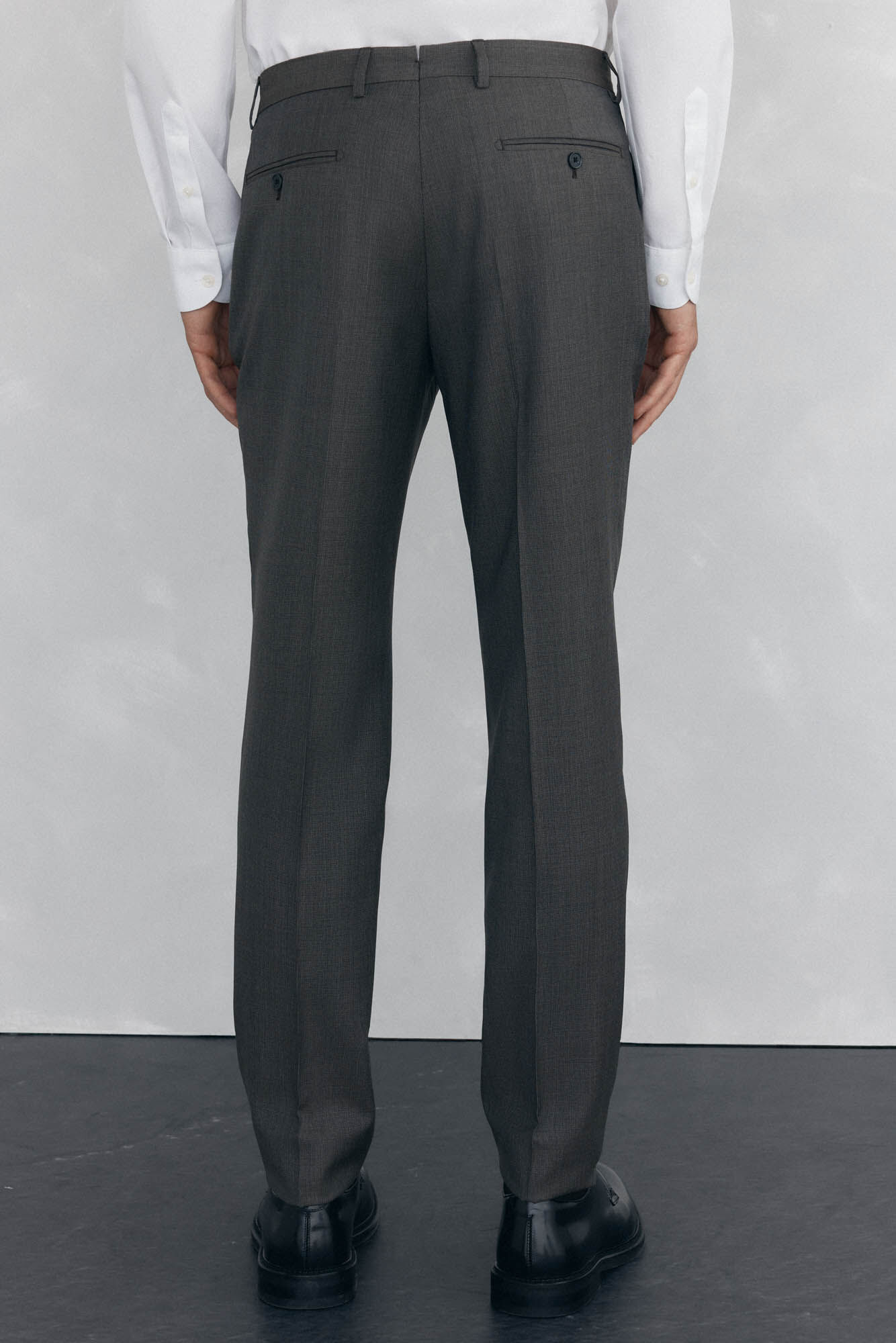 Pedro del Hierro Cal&ccedil;as justas bege Cizento