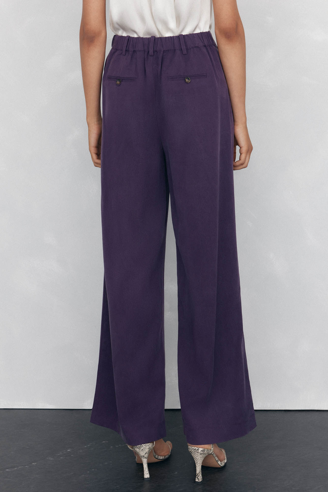 Pedro del Hierro Straight suit trousers Purple