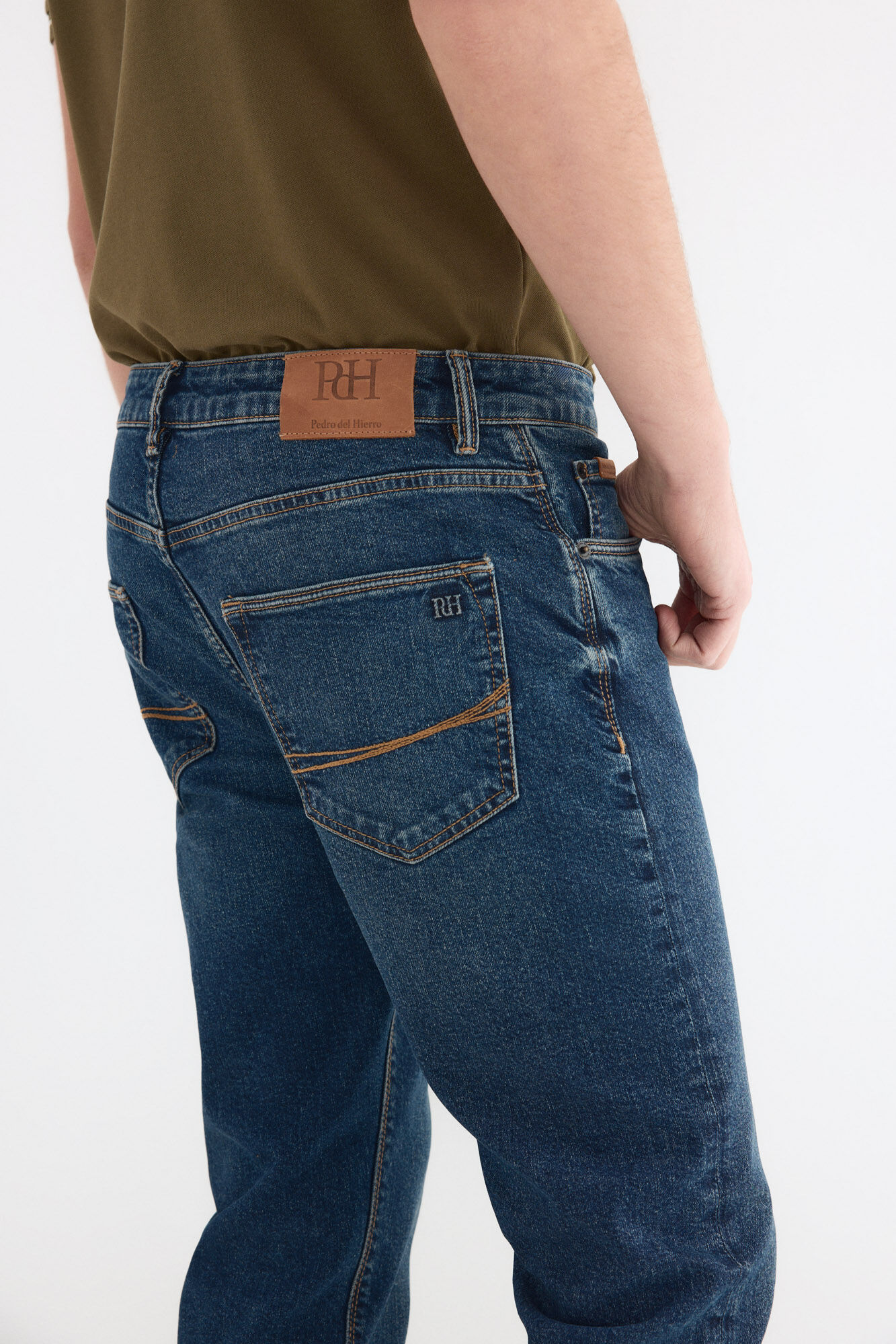 Pedro del Hierro Premium flex slim jeans Blue
