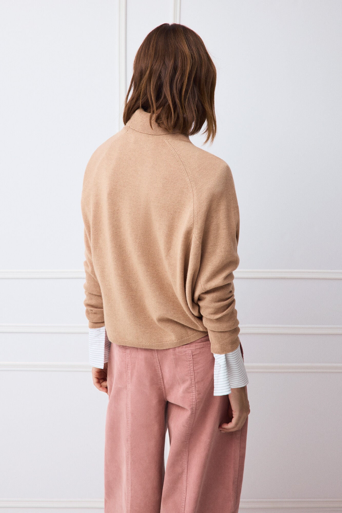 TFP by Tamara Falc&oacute; Oversize funnel neck jumper Brown