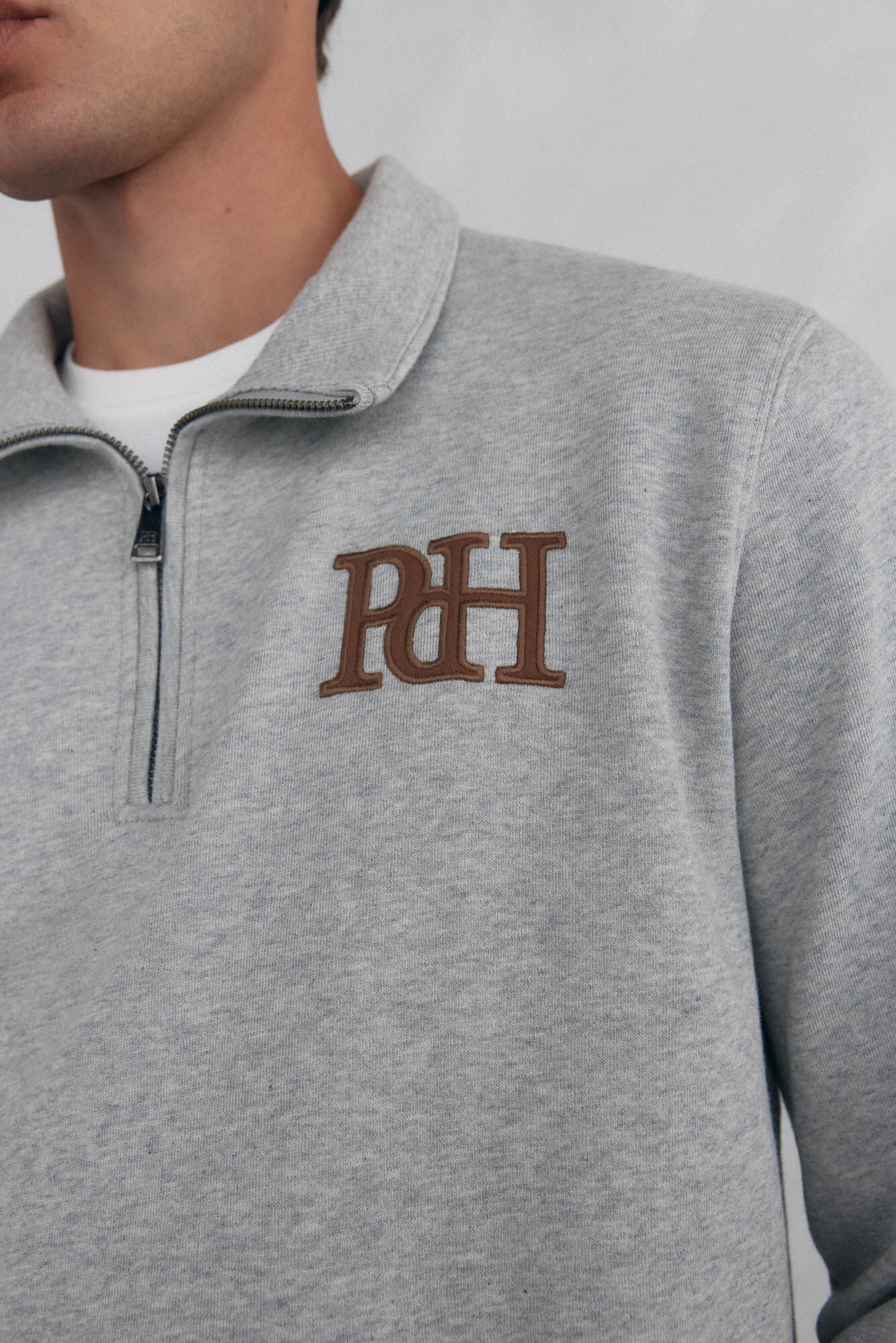 Pedro del Hierro Vespa neck sweatshirt Grey