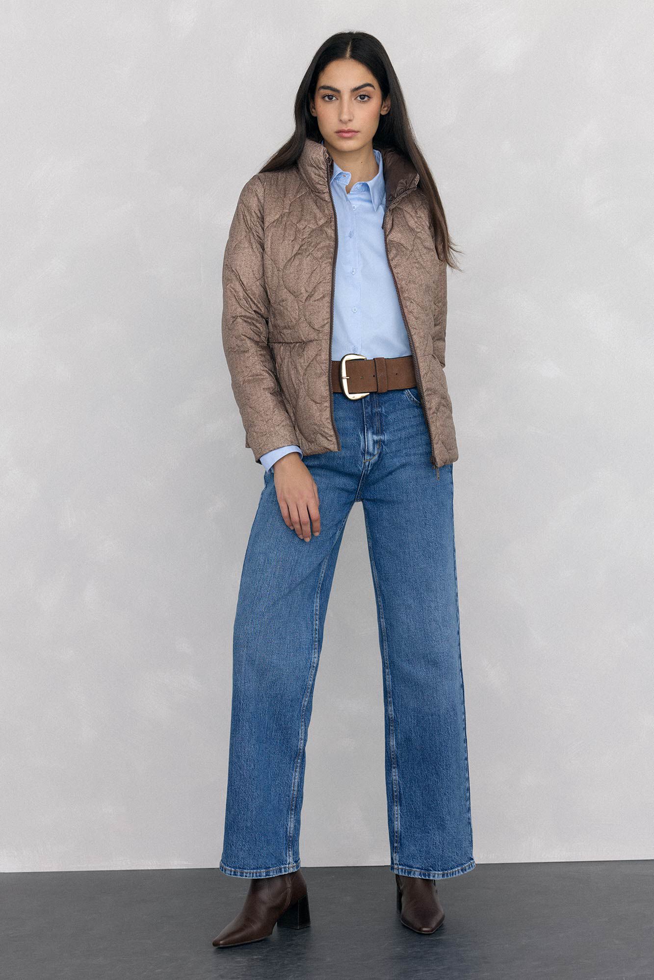 Pedro del Hierro Ultralight revers&iacute;vel estampado Marrom