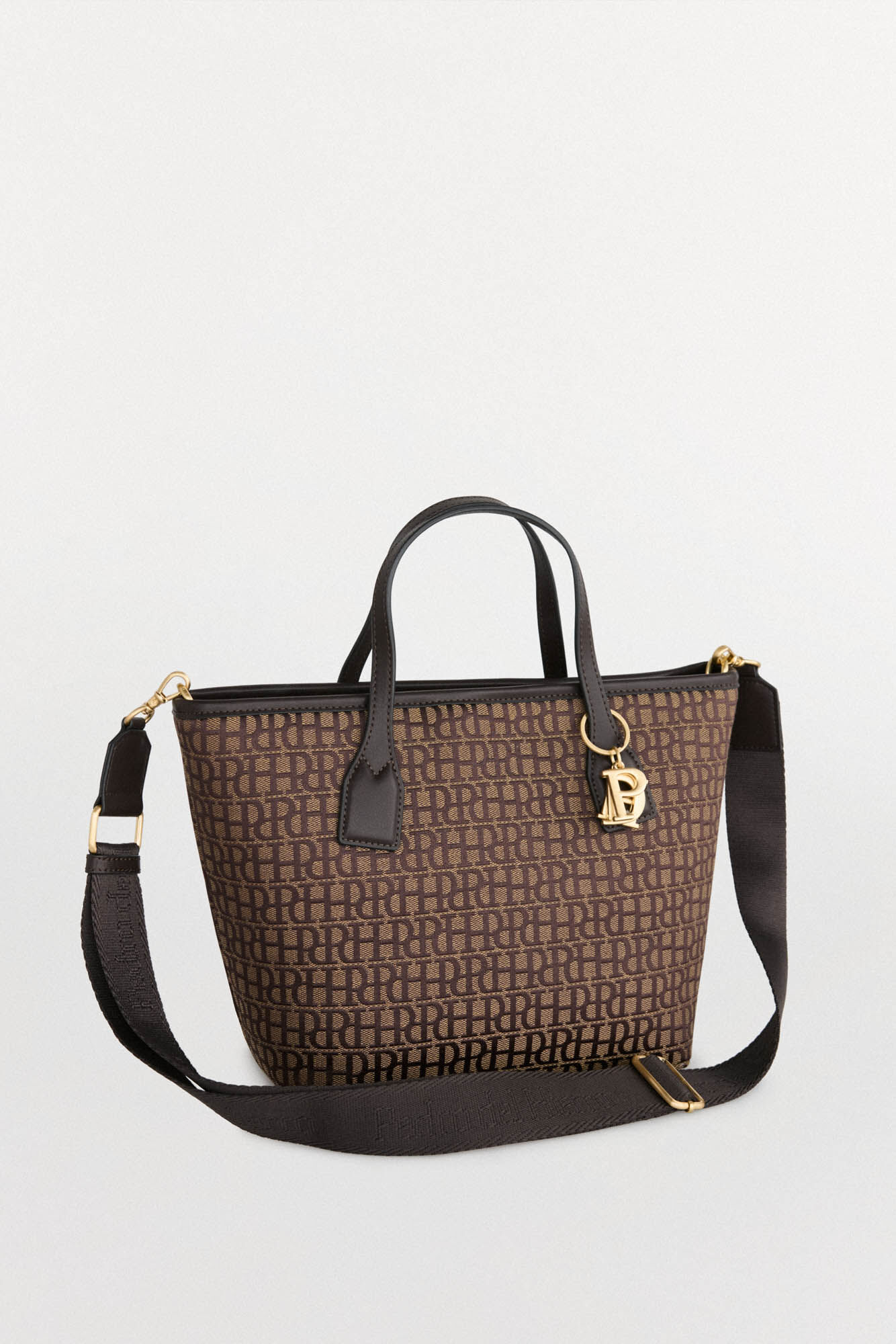 Pedro del Hierro Bolsa tote jacquard (m) Marrom