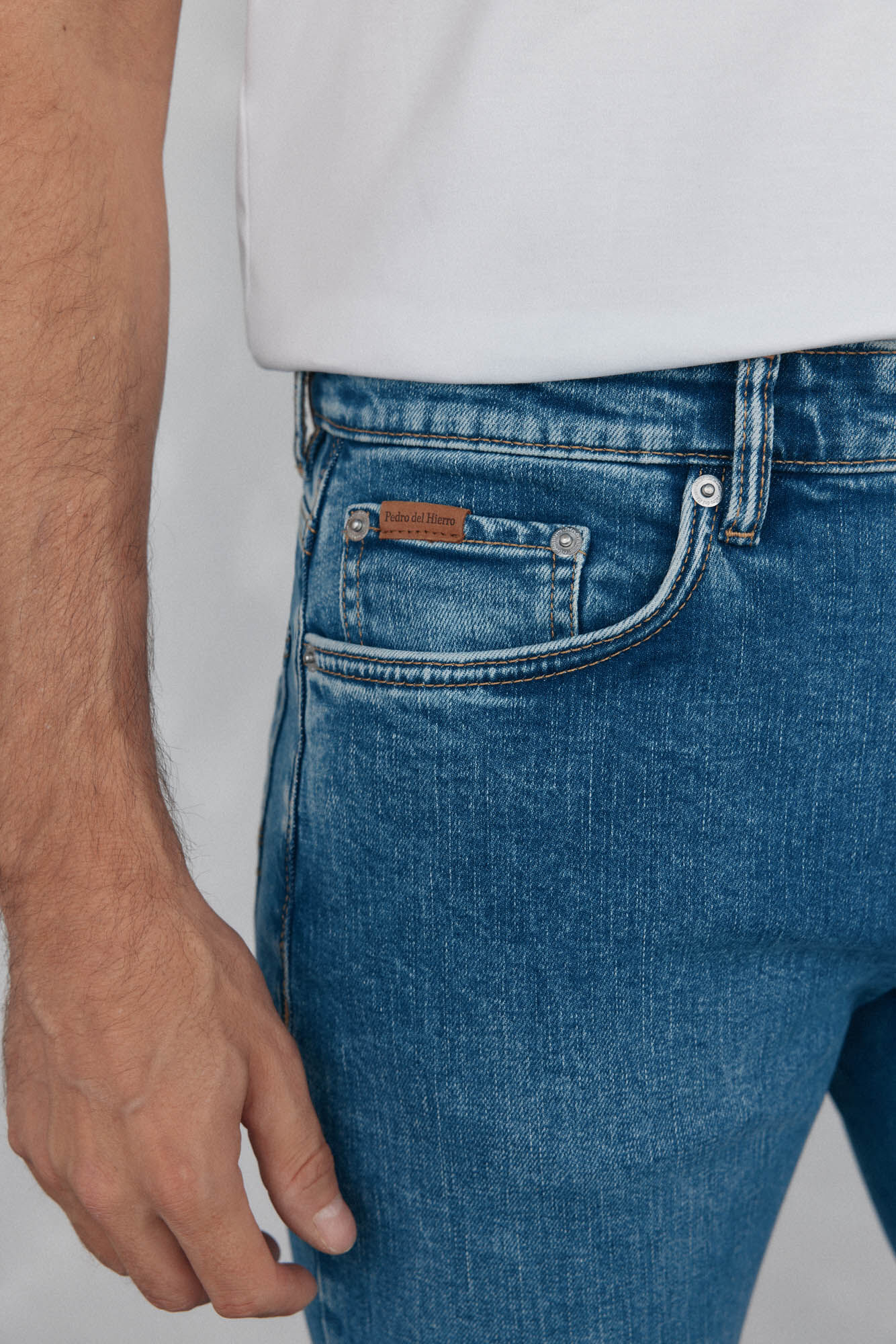 Pedro del Hierro Pantal&oacute;n vaquero premium flex regular fit Azul
