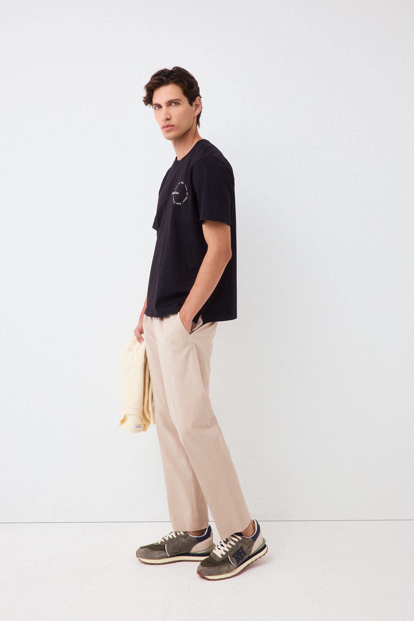 Pedro del Hierro Camiseta logo Negro