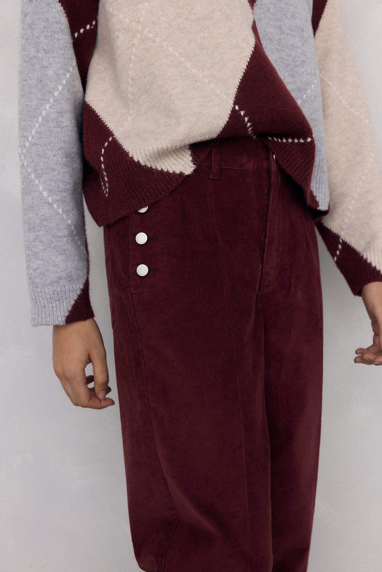 Pedro del Hierro Pantalones pana slim classic