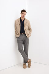 Pedro del Hierro Side elastic trousers Grey