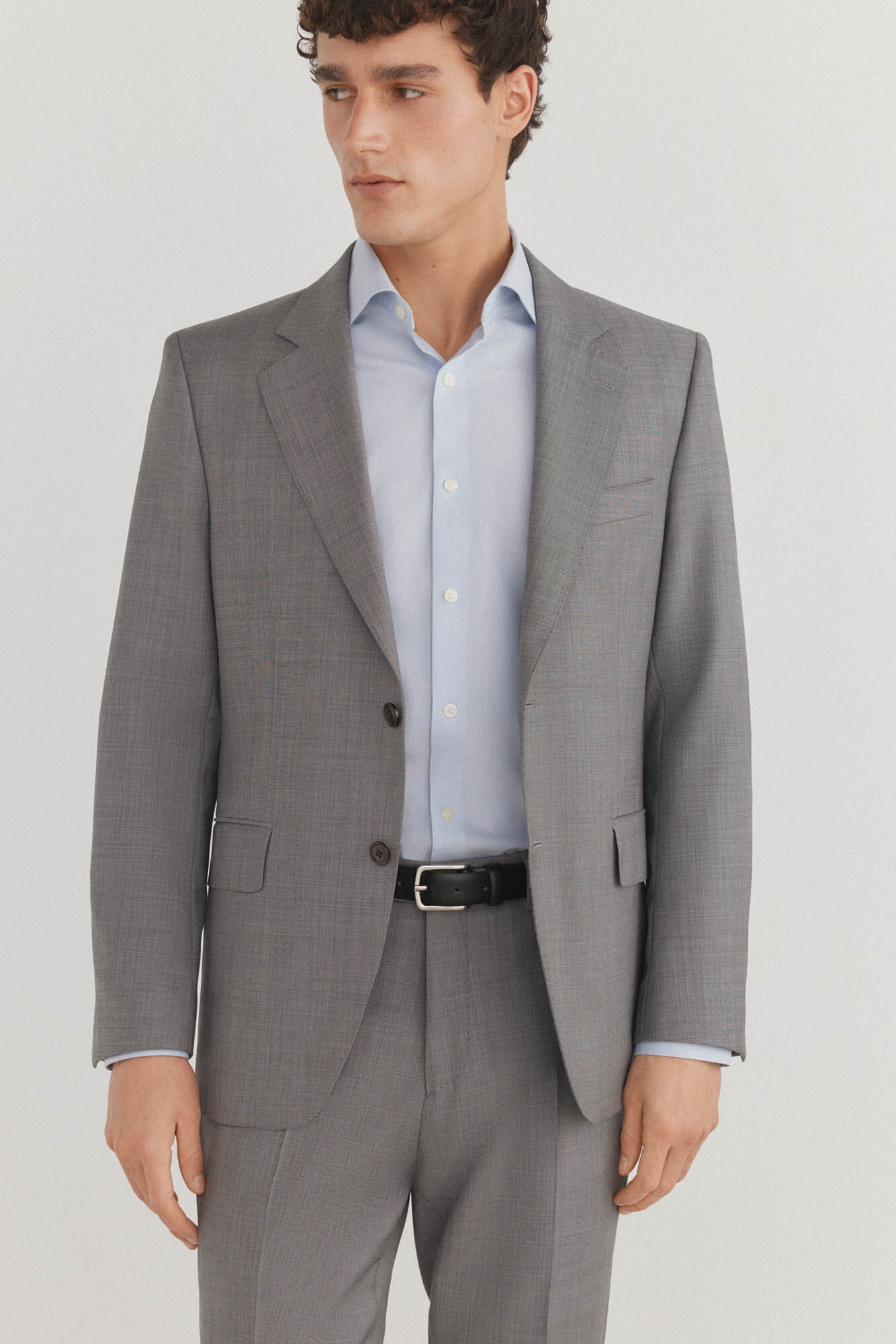 Pedro del Hierro Camisa social lisa que n&atilde;o pode ser passada a ferro + resistente a manchas Azul