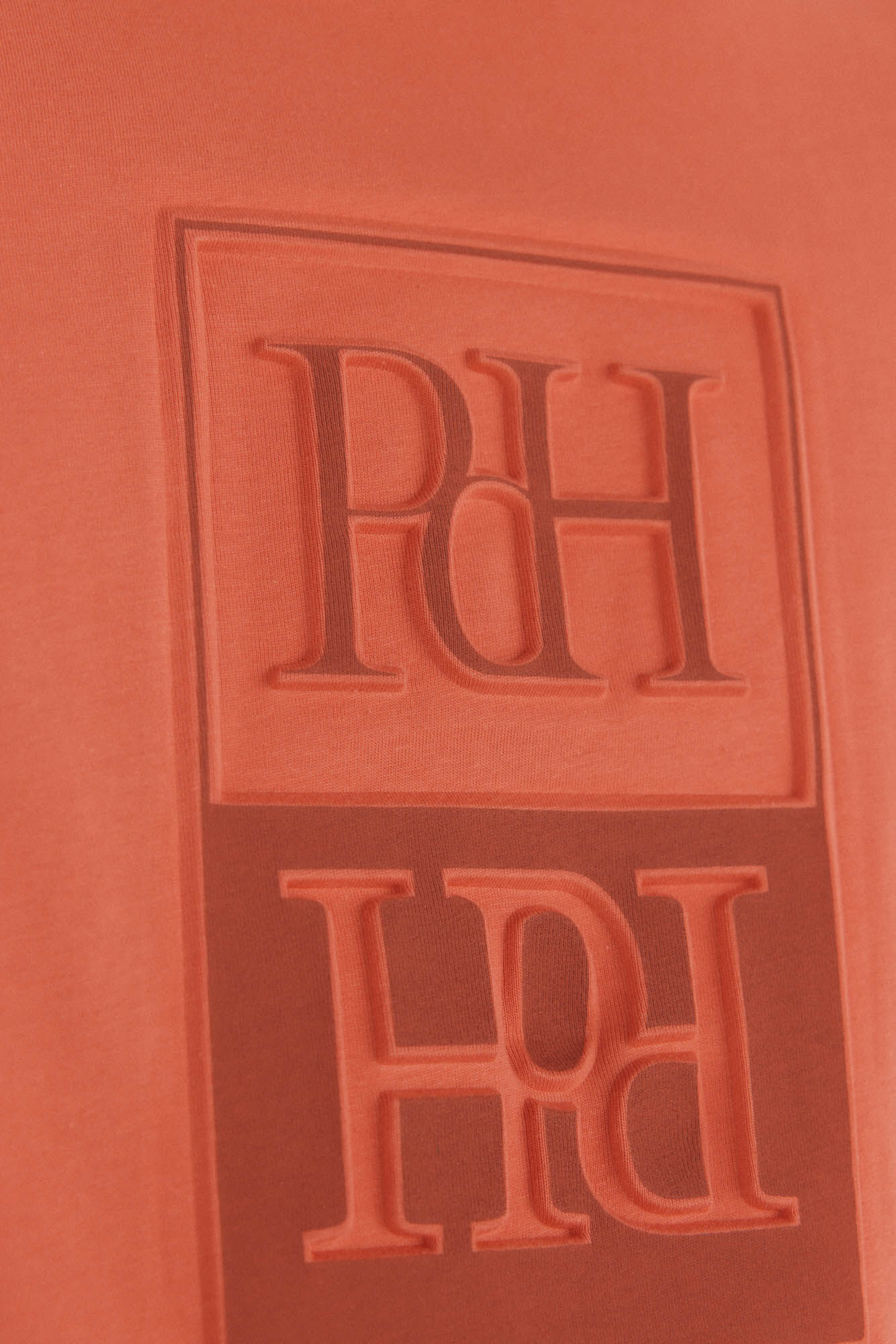 Pedro del Hierro Relief logo T-shirt Orange