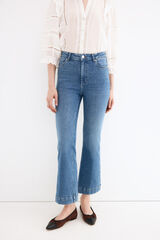 Pedro del Hierro Push-up flare cropped jeans Blue