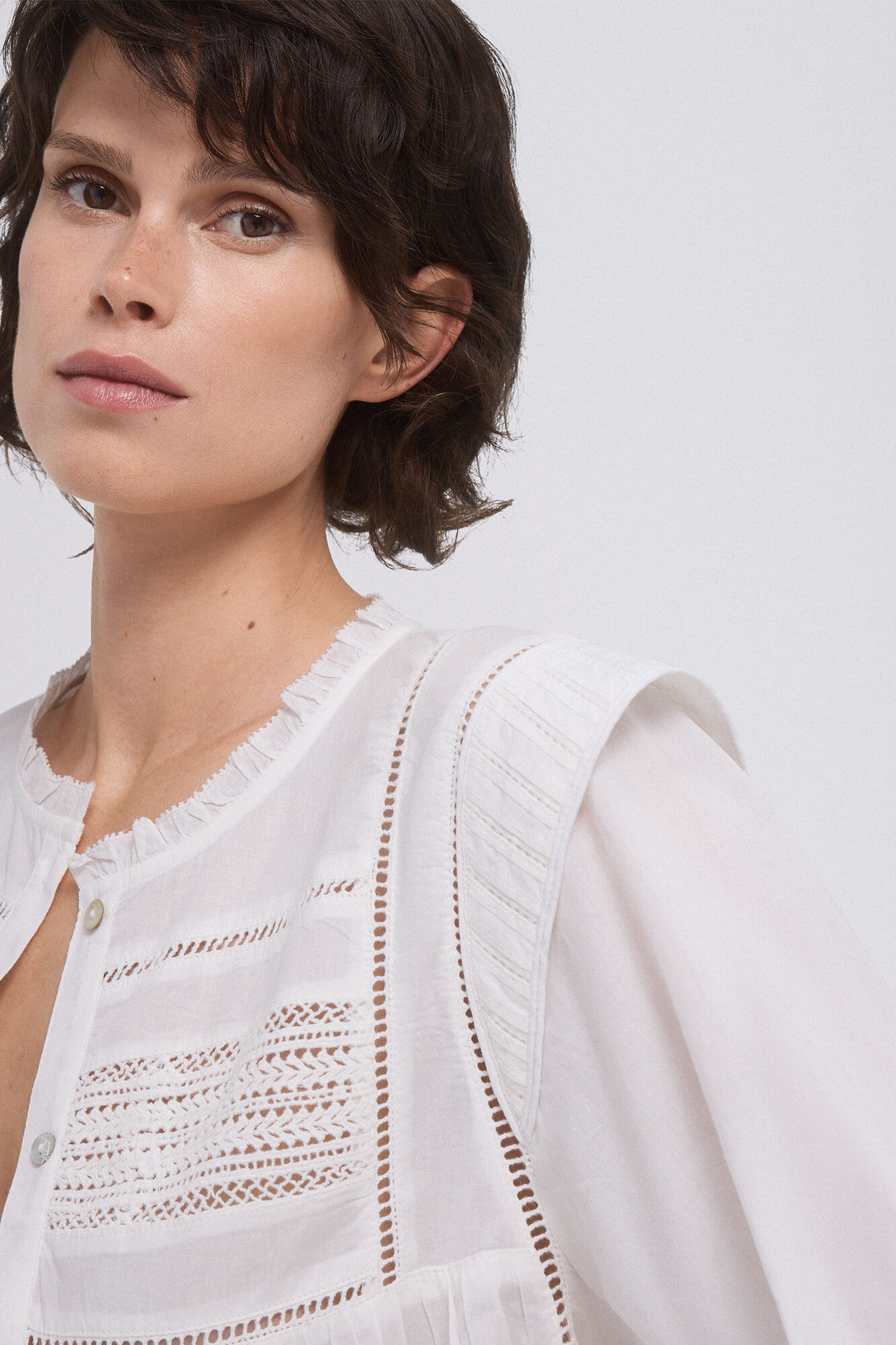 Pedro del Hierro Romantic blouse Ecru