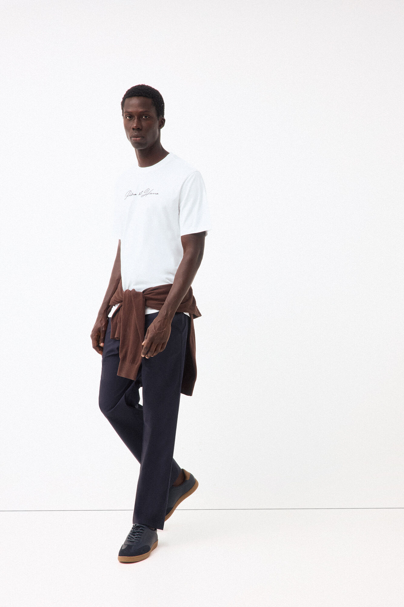 Pedro del Hierro T-shirt with logo and text Branco