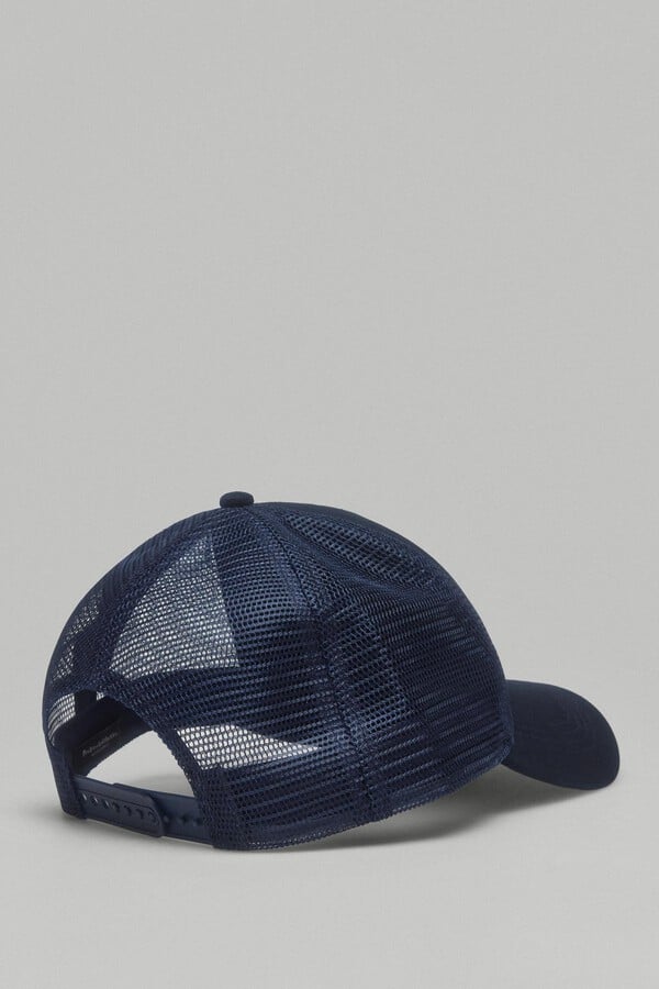 Pedro del Hierro Fabric and mesh baseball cap Blue