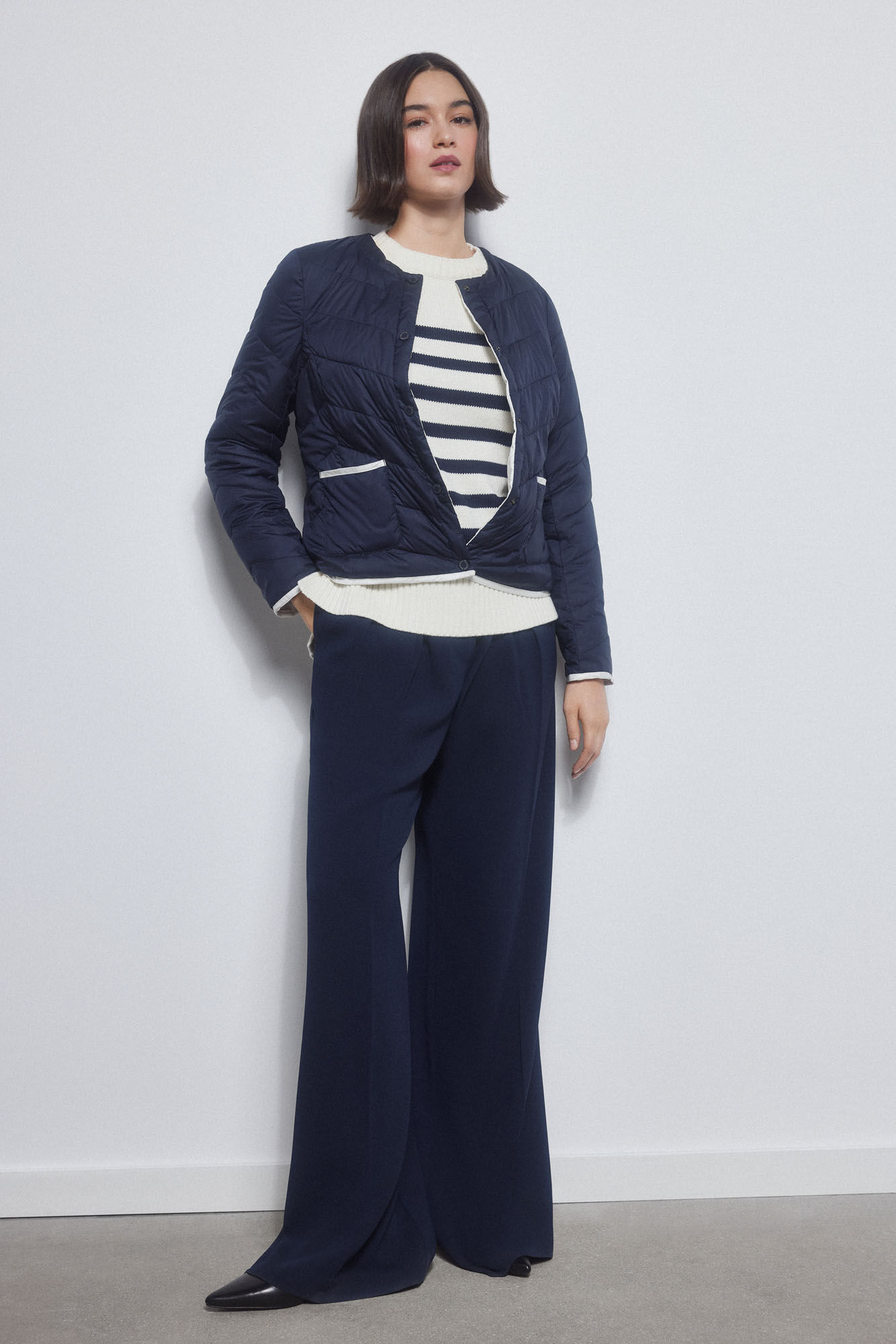 Pedro del Hierro Chaqueta corta ultralight reversible Azul