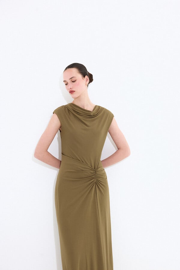 Fitted ruched sleeveless dress | Women's dresses | Pedro del Hierro Fitted ruched sleeveless dress | Women's dresses | Pedro del Hierro