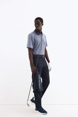 Pedro del Hierro Golf print polo shirt Blue