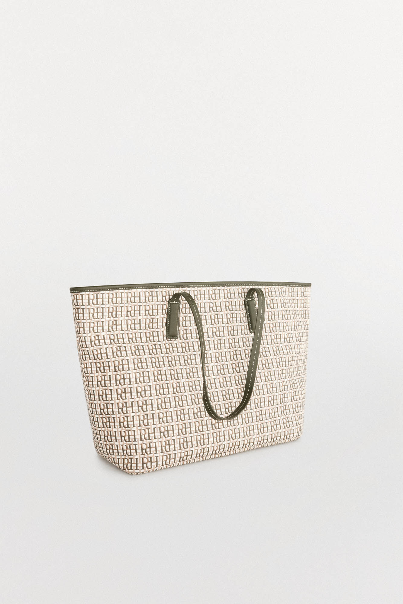 Pedro del Hierro Bolsa de compras com monograma Verde